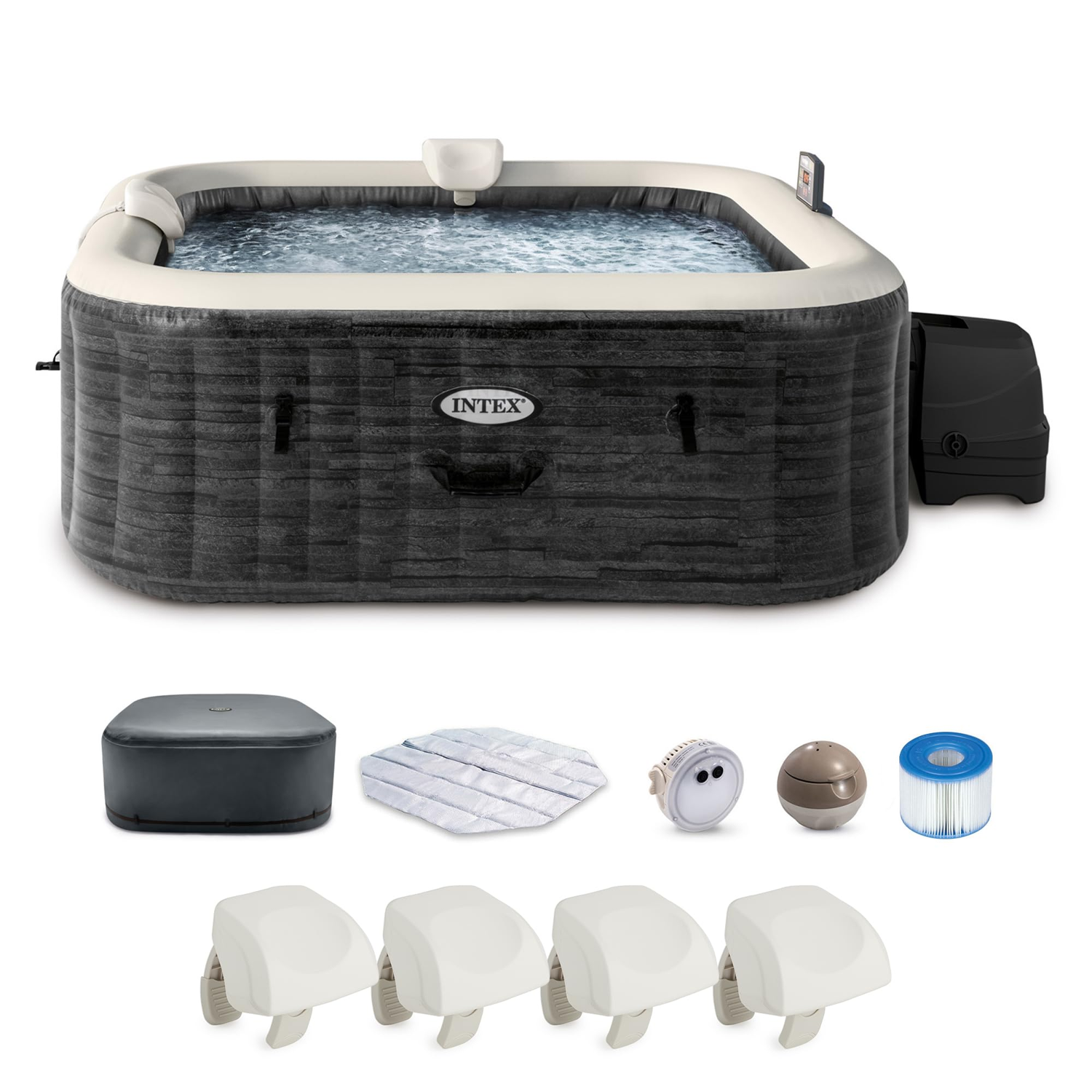 SOAKA Inflatable 6-Person Hot Tub view 1
